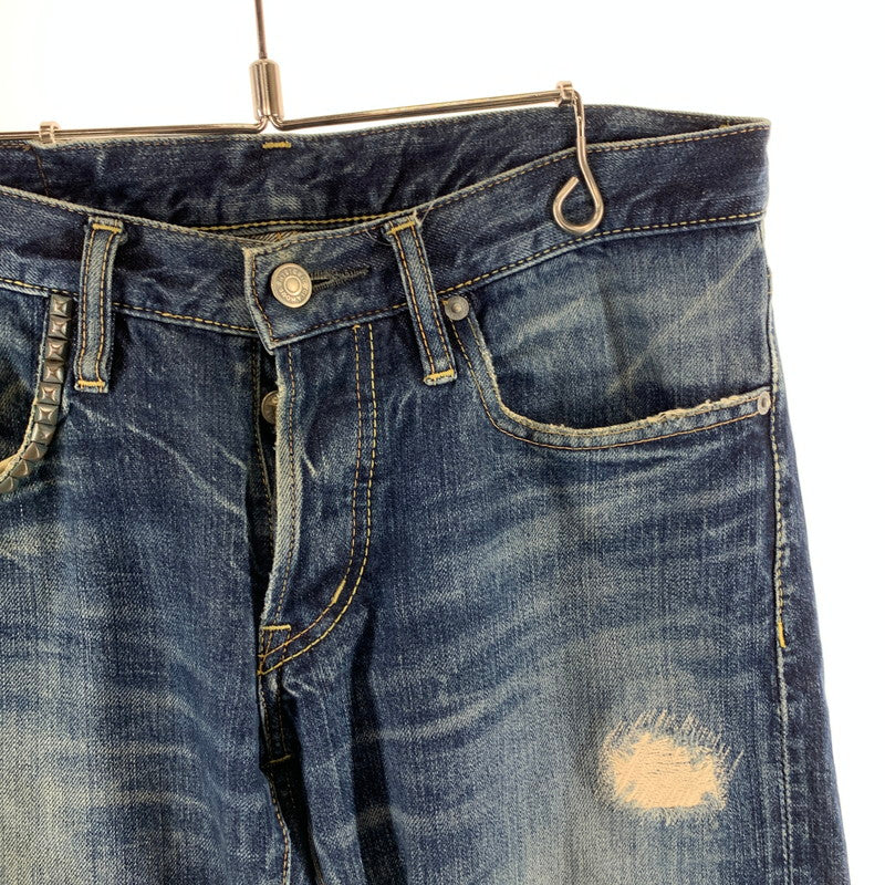 【中古品】【メンズ】 HYSTERIC GLAMOUR ヒステリックグラマー 0213AP10 STRAIGHT PANTS ストレートパンツ ボトムス 152-261003-gm-09-fuzh サイズ：30 カラー：インディゴ 万代Net店