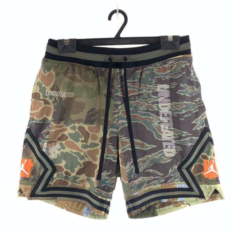 【中古品】【メンズ】 NIKE ナイキ×JORDAN×UNDEFEATED BASKETBALL SHORTS "TWILIGHT MARSH" バスケットボールショーツ ハーフパンツ 159-261003-gm-14-fuzh サイズ：M カラー：グリーン カモフラ 万代Net店