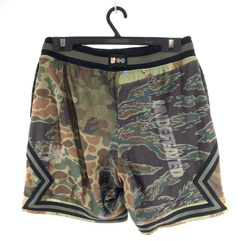 【中古品】【メンズ】 NIKE ナイキ×JORDAN×UNDEFEATED BASKETBALL SHORTS "TWILIGHT MARSH" バスケットボールショーツ ハーフパンツ 159-261003-gm-14-fuzh サイズ：M カラー：グリーン カモフラ 万代Net店