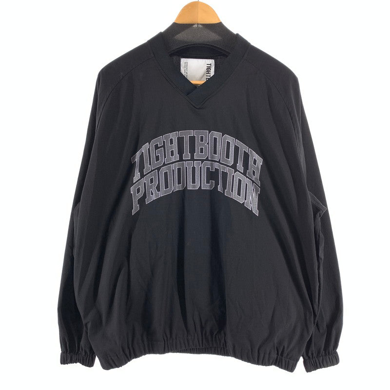 【中古品】【メンズ】 TIGHTBOOTH SS25-JK06 COLLEGE WIND SHIRT ウィンドシャツ 長袖Tシャツ カットソー ナイロントップ 142-261003-gm-12-fuzh サイズ：L カラー：ブラック 万代Net店