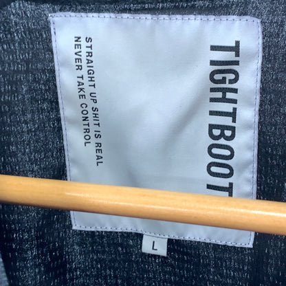 【中古品】【メンズ】 TIGHTBOOTH SS25-JK06 COLLEGE WIND SHIRT ウィンドシャツ 長袖Tシャツ カットソー ナイロントップ 142-261003-gm-12-fuzh サイズ：L カラー：ブラック 万代Net店