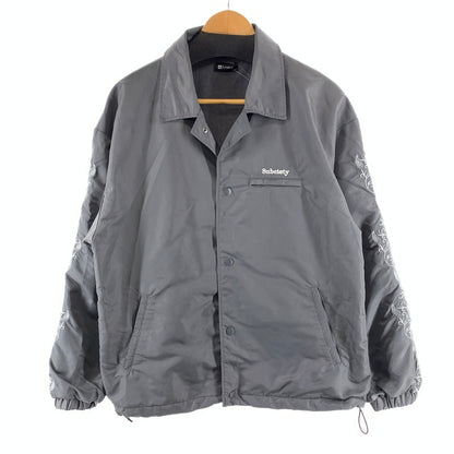 【中古品】【メンズ】 SUBCIETY サブサエティ EMBROIDERY PAOSLEY COACH JACKET コーチジャケット ブルゾン アウター 142-261003-gm-18-fuzh サイズ：L カラー：グレー 万代Net店