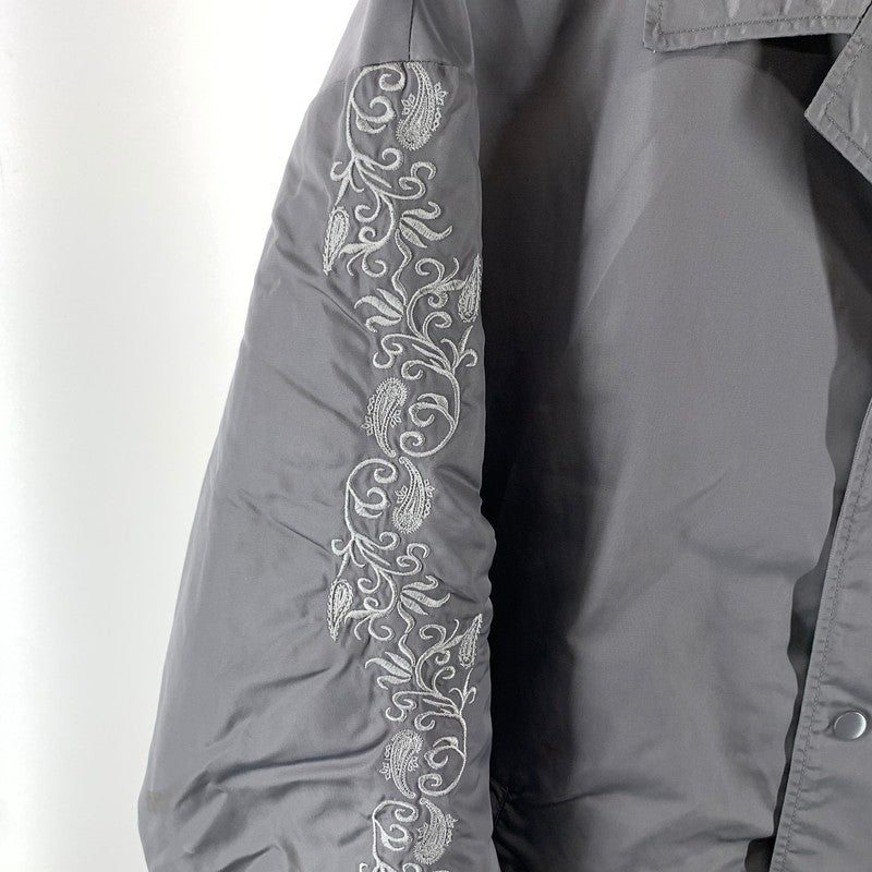 【中古品】【メンズ】 SUBCIETY サブサエティ EMBROIDERY PAOSLEY COACH JACKET コーチジャケット ブルゾン アウター 142-261003-gm-18-fuzh サイズ：L カラー：グレー 万代Net店