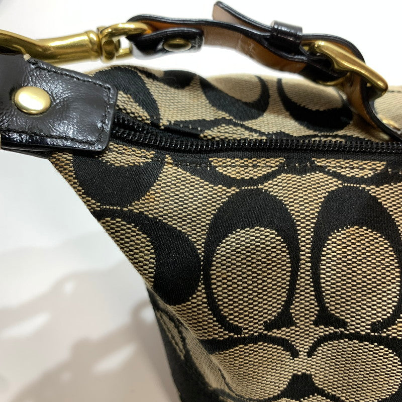 【中古品】【レディース】 COACH コーチ ミニハンドバッグ カバン バッグ かばん 鞄 ※汚れ・変色あり 180-261005-io-07-fuzh カラー：ブラック 万代Net店