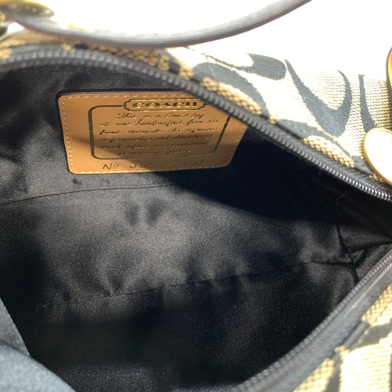 【中古品】【レディース】 COACH コーチ ミニハンドバッグ カバン バッグ かばん 鞄 ※汚れ・変色あり 180-261005-io-07-fuzh カラー：ブラック 万代Net店