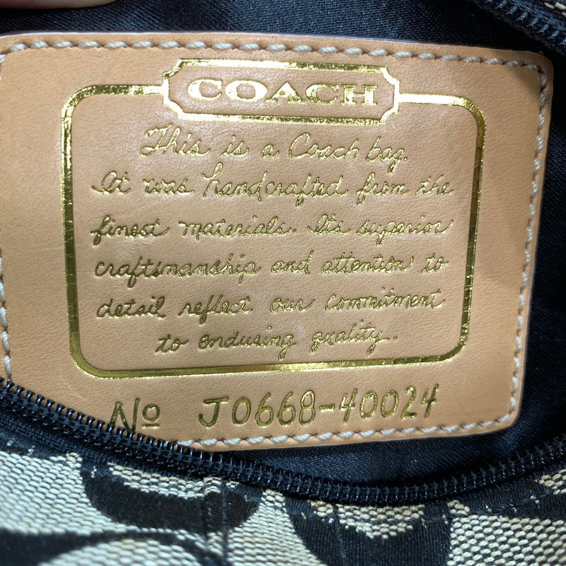 【中古品】【レディース】 COACH コーチ ミニハンドバッグ カバン バッグ かばん 鞄 ※汚れ・変色あり 180-261005-io-07-fuzh カラー：ブラック 万代Net店
