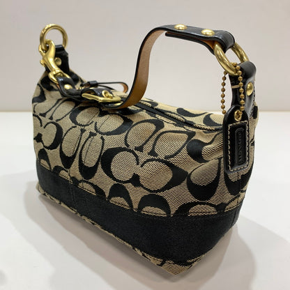 【中古品】【レディース】 COACH コーチ ミニハンドバッグ カバン バッグ かばん 鞄 ※汚れ・変色あり 180-261005-io-07-fuzh カラー：ブラック 万代Net店