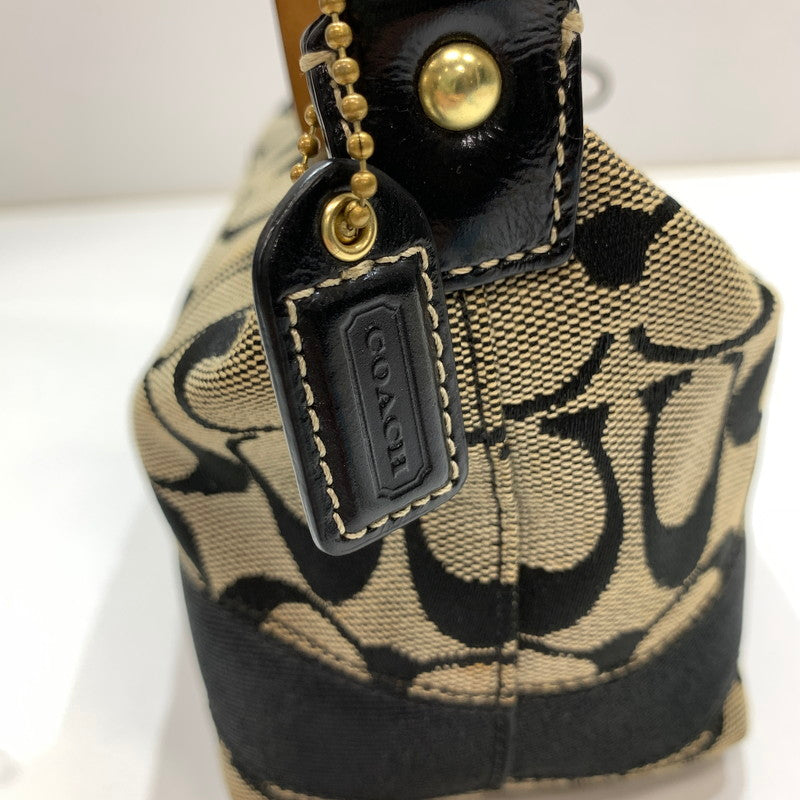 【中古品】【レディース】 COACH コーチ ミニハンドバッグ カバン バッグ かばん 鞄 ※汚れ・変色あり 180-261005-io-07-fuzh カラー：ブラック 万代Net店