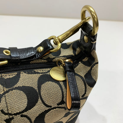 【中古品】【レディース】 COACH コーチ ミニハンドバッグ カバン バッグ かばん 鞄 ※汚れ・変色あり 180-261005-io-07-fuzh カラー：ブラック 万代Net店