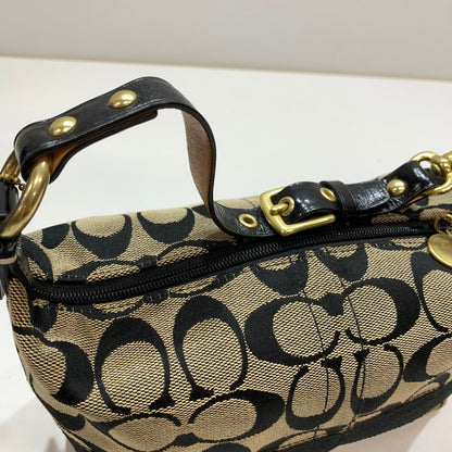 【中古品】【レディース】 COACH コーチ ミニハンドバッグ カバン バッグ かばん 鞄 ※汚れ・変色あり 180-261005-io-07-fuzh カラー：ブラック 万代Net店