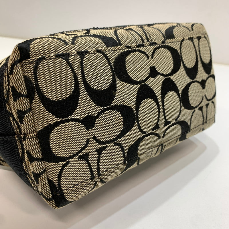 【中古品】【レディース】 COACH コーチ ミニハンドバッグ カバン バッグ かばん 鞄 ※汚れ・変色あり 180-261005-io-07-fuzh カラー：ブラック 万代Net店