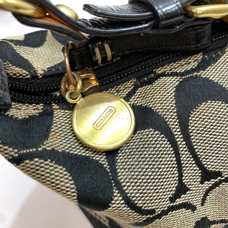 【中古品】【レディース】 COACH コーチ ミニハンドバッグ カバン バッグ かばん 鞄 ※汚れ・変色あり 180-261005-io-07-fuzh カラー：ブラック 万代Net店