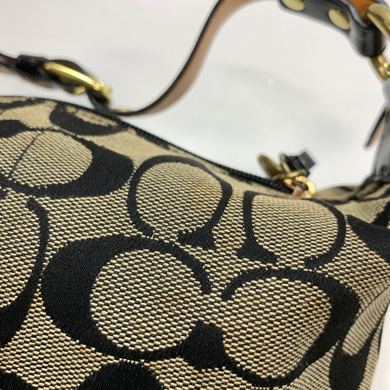 【中古品】【レディース】 COACH コーチ ミニハンドバッグ カバン バッグ かばん 鞄 ※汚れ・変色あり 180-261005-io-07-fuzh カラー：ブラック 万代Net店