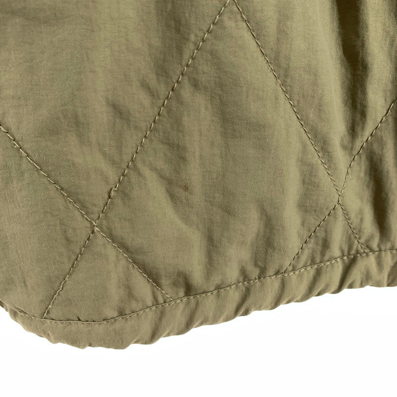 【中古品】【レディース】 LAKOLE ラコレ コート ノーカラー ダイヤキルト キルティング KHAKI アウター 上着 ※汚れ・使用感あり 169-261005-io-17-fuzh サイズ：M カラー：カーキ 万代Net店