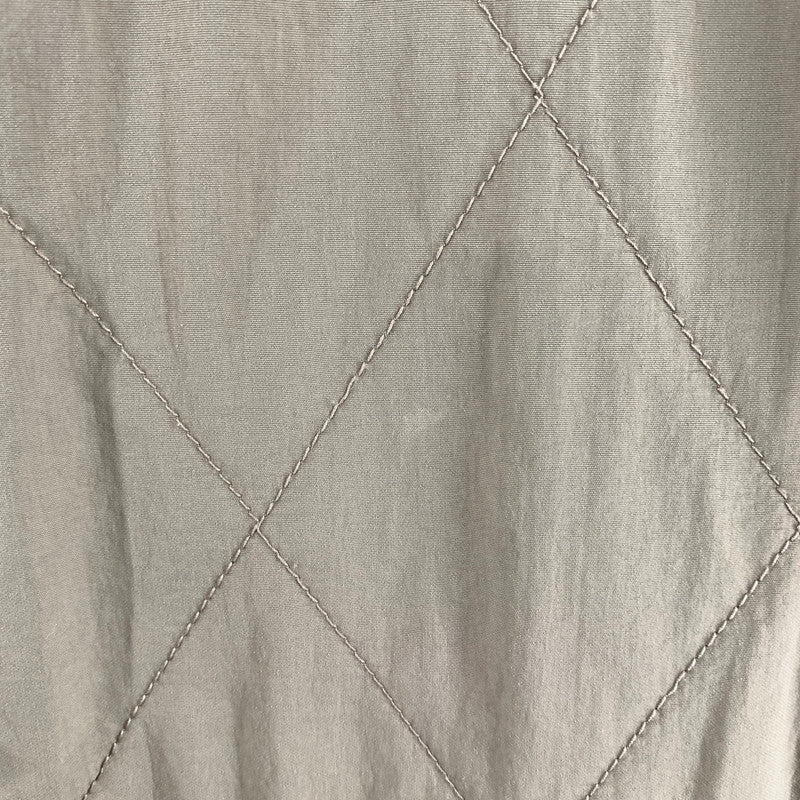 【中古品】【レディース】 LAKOLE ラコレ コート ノーカラー ダイヤキルト キルティング KHAKI アウター 上着 ※汚れ・使用感あり 169-261005-io-17-fuzh サイズ：M カラー：カーキ 万代Net店