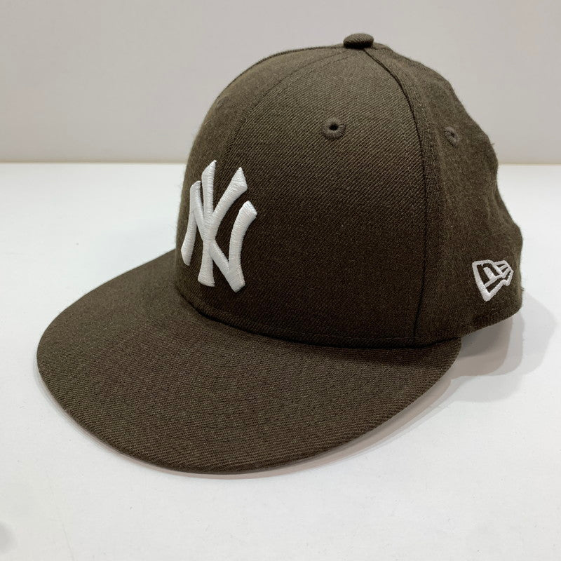 【中古品】【メンズ】 NEWERA ニューエラ 59FIFTY CAP 帽子 キャップ BROWN ※ステッカー無し 185-261005-io-01-fuzh サイズ：58.7cm カラー：ブラウン 万代Net店