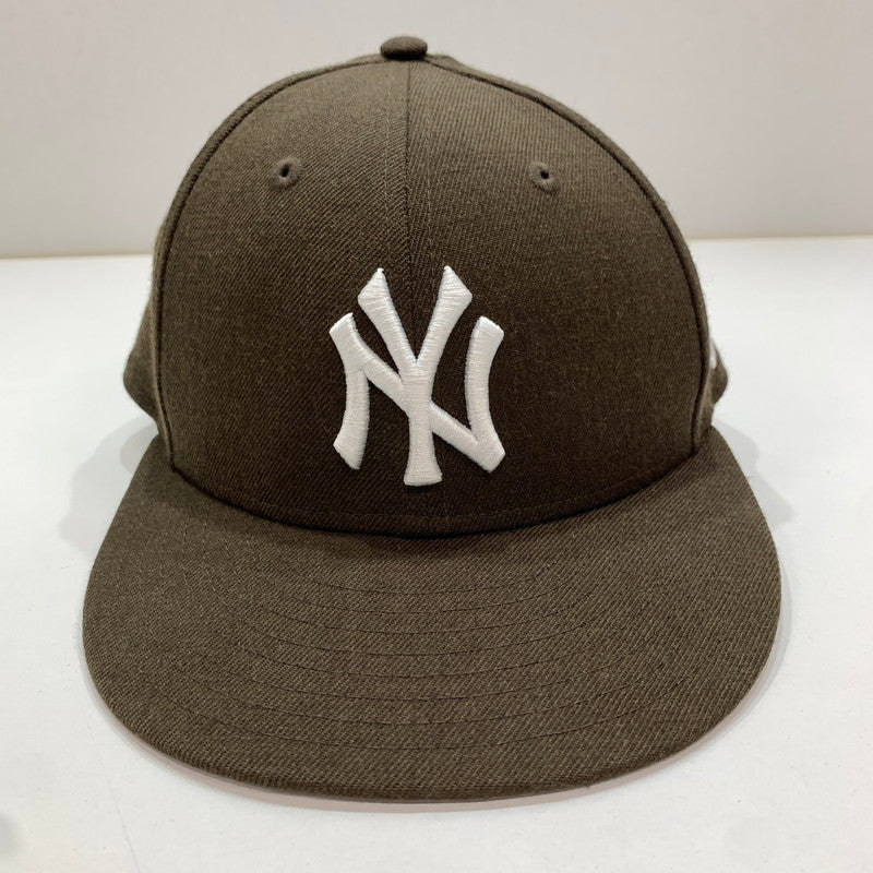 【中古品】【メンズ】 NEWERA ニューエラ 59FIFTY CAP 帽子 キャップ BROWN ※ステッカー無し 185-261005-io-01-fuzh サイズ：58.7cm カラー：ブラウン 万代Net店