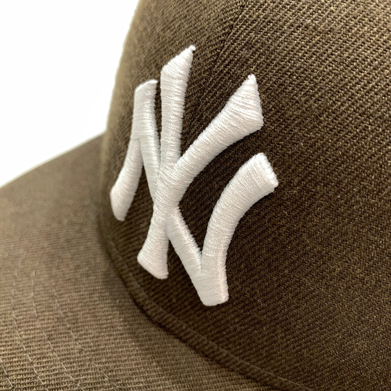【中古品】【メンズ】 NEWERA ニューエラ 59FIFTY CAP 帽子 キャップ BROWN ※ステッカー無し 185-261005-io-01-fuzh サイズ：58.7cm カラー：ブラウン 万代Net店