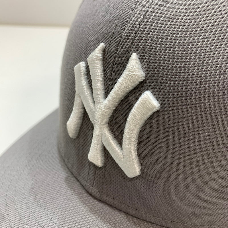 【中古品】【メンズ】 NEWERA ニューエラ 59FIFTY CAP 帽子 キャップ GRAY ※ステッカー無し 185-261005-io-02-fuzh サイズ：58.7cm カラー：グレー 万代Net店
