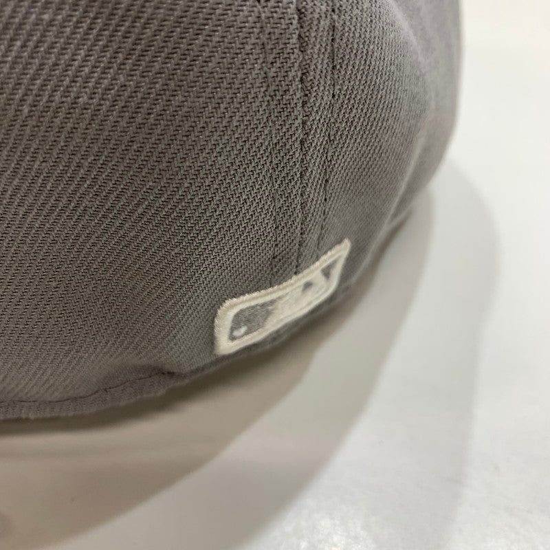 【中古品】【メンズ】 NEWERA ニューエラ 59FIFTY CAP 帽子 キャップ GRAY ※ステッカー無し 185-261005-io-02-fuzh サイズ：58.7cm カラー：グレー 万代Net店