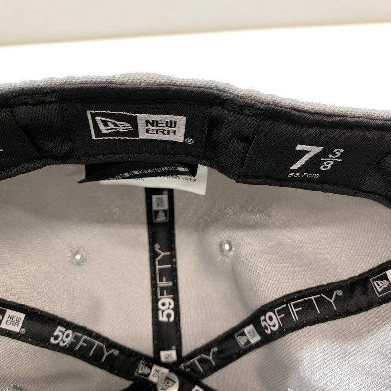 【中古品】【メンズ】 NEWERA ニューエラ 59FIFTY CAP 帽子 キャップ GRAY ※ステッカー無し 185-261005-io-02-fuzh サイズ：58.7cm カラー：グレー 万代Net店