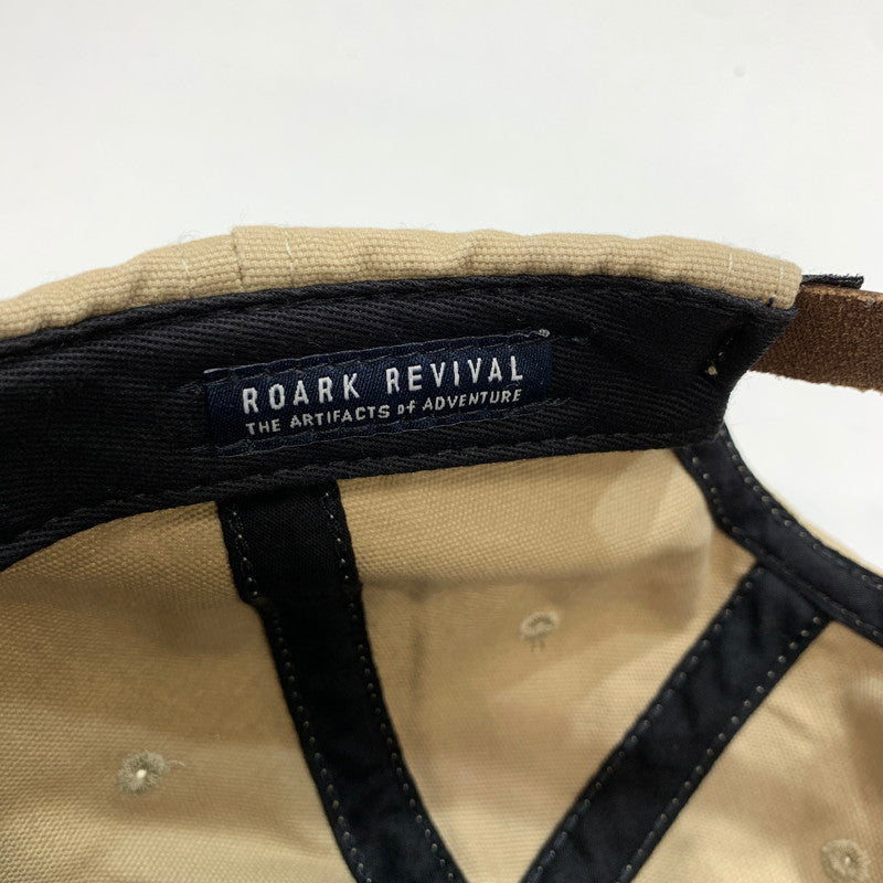 【中古品】【メンズ】 ROARK REVIVAL ロアークリバイバル CAP 帽子 キャップ BEIGE ※ほつれあり 185-261005-io-04-fuzh サイズ：F カラー：ベージュ 万代Net店