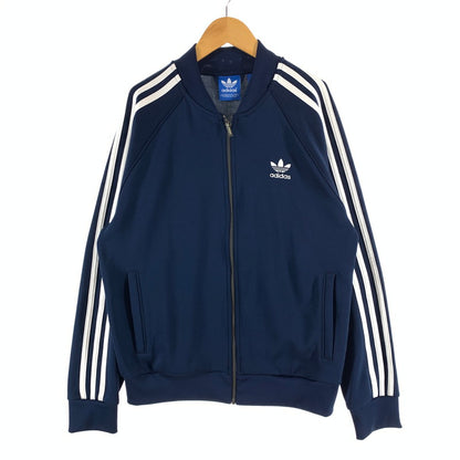 【中古品】【メンズ】 ADIDAS アディダス トラックジャケット ブルゾン アウター 148-261004-gm-34-fuzh サイズ：XO カラー：ネイビー 万代Net店