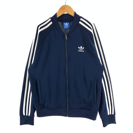 【中古品】【メンズ】 ADIDAS アディダス トラックジャケット ブルゾン アウター 148-261004-gm-34-fuzh サイズ：XO カラー：ネイビー 万代Net店