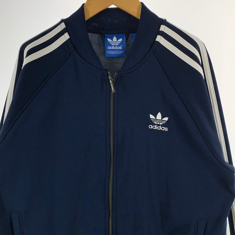 【中古品】【メンズ】 ADIDAS アディダス トラックジャケット ブルゾン アウター 148-261004-gm-34-fuzh サイズ：XO カラー：ネイビー 万代Net店