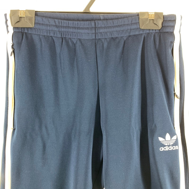 【中古品】【メンズ】 ADIDAS アディダス トラックパンツ ジャージ NAVY A97085 ※使用感あり 159-261005-io-19-fuzh サイズ：L カラー：ネイビー 万代Net店