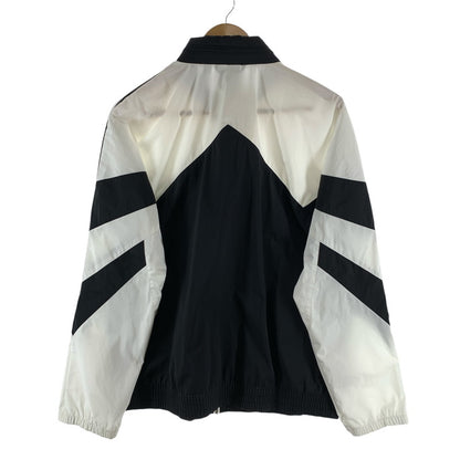 【中古品】【メンズ】 ADIDAS アディダス ナイロンジャケット ブルゾン 古着 148-261004-gm-35-fuzh サイズ：O カラー：ホワイト ブラック 万代Net店
