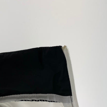 【中古品】【メンズ】 ADIDAS アディダス ナイロンジャケット ブルゾン 古着 148-261004-gm-35-fuzh サイズ：O カラー：ホワイト ブラック 万代Net店