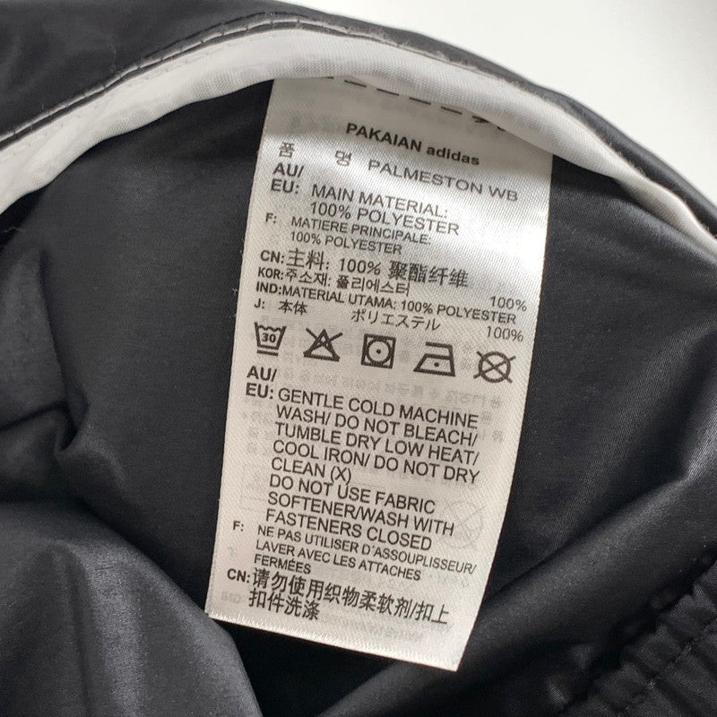 【中古品】【メンズ】 ADIDAS アディダス ナイロンジャケット ブルゾン 古着 148-261004-gm-35-fuzh サイズ：O カラー：ホワイト ブラック 万代Net店