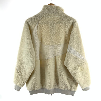 【中古品】【メンズ】 NIKE ナイキ リバーシブルボアジャケット フリース ブルゾン リバーシブル 古着 148-261004-gm-38-fuzh サイズ：L カラー：ホワイト 万代Net店