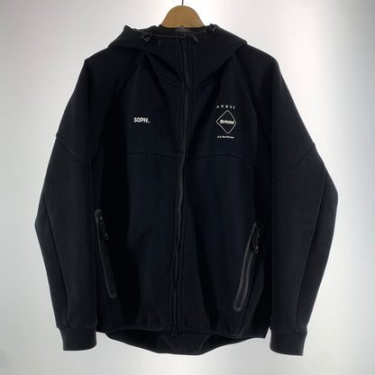 【中古品】【メンズ】 F.C.REAL BRISTOL エフシーレアルブリストル FCRB-232037 VENTILATION HOODIE ベンチレーションフーディ 上着 アウター BLACK ※汚れ(袖口)使用感あり 142-261005-io-15-fuzh サイズ：S カラー：ブラック 万代Net店