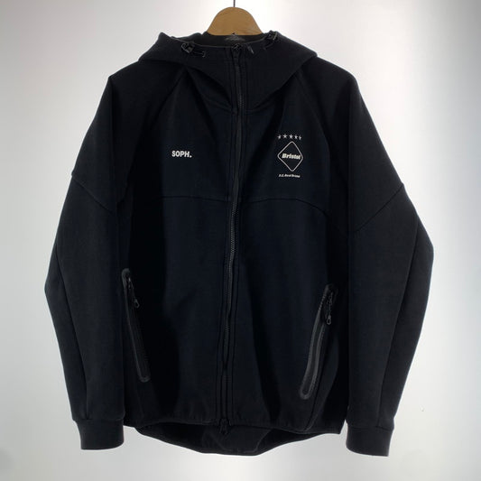 【中古品】【メンズ】 F.C.REAL BRISTOL エフシーレアルブリストル FCRB-232037 VENTILATION HOODIE ベンチレーションフーディ 上着 アウター BLACK ※汚れ(袖口)使用感あり 142-261005-io-15-fuzh サイズ：S カラー：ブラック 万代Net店