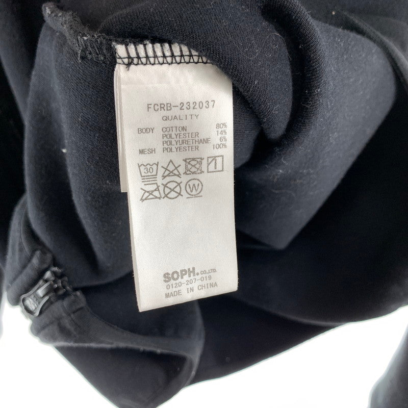 【中古品】【メンズ】 F.C.REAL BRISTOL エフシーレアルブリストル FCRB-232037 VENTILATION HOODIE ベンチレーションフーディ 上着 アウター BLACK ※汚れ(袖口)使用感あり 142-261005-io-15-fuzh サイズ：S カラー：ブラック 万代Net店