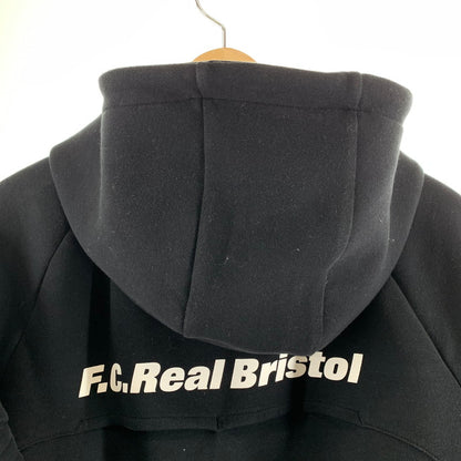 【中古品】【メンズ】 F.C.REAL BRISTOL エフシーレアルブリストル FCRB-232037 VENTILATION HOODIE ベンチレーションフーディ 上着 アウター BLACK ※汚れ(袖口)使用感あり 142-261005-io-15-fuzh サイズ：S カラー：ブラック 万代Net店