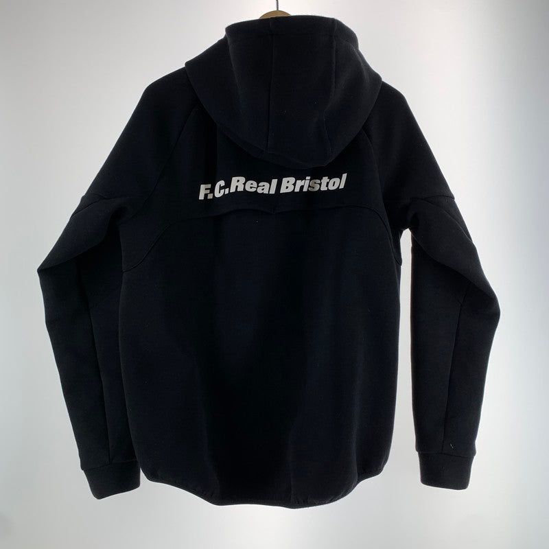【中古品】【メンズ】 F.C.REAL BRISTOL エフシーレアルブリストル FCRB-232037 VENTILATION HOODIE ベンチレーションフーディ 上着 アウター BLACK ※汚れ(袖口)使用感あり 142-261005-io-15-fuzh サイズ：S カラー：ブラック 万代Net店