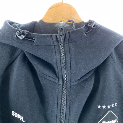 【中古品】【メンズ】 F.C.REAL BRISTOL エフシーレアルブリストル FCRB-232037 VENTILATION HOODIE ベンチレーションフーディ 上着 アウター BLACK ※汚れ(袖口)使用感あり 142-261005-io-15-fuzh サイズ：S カラー：ブラック 万代Net店