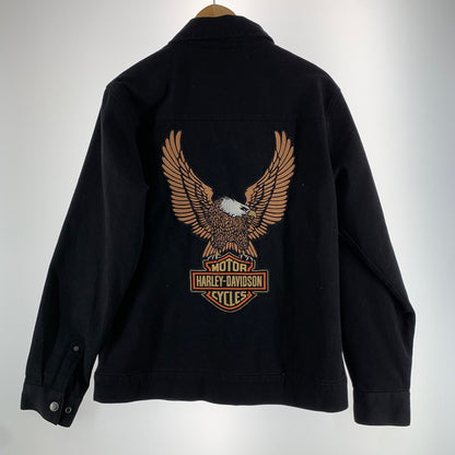 【中古品】【メンズ】 HARLEY-DAVIDSON ハーレーダビッドソン 97412-25VM ツイルジャケット アウター 上着 BLACK ※使用感あり 145-261005-io-14-fuzh サイズ：S カラー：ブラック 万代Net店
