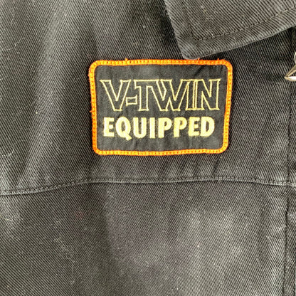 【中古品】【メンズ】 HARLEY-DAVIDSON ハーレーダビッドソン 97412-25VM ツイルジャケット アウター 上着 BLACK ※使用感あり 145-261005-io-14-fuzh サイズ：S カラー：ブラック 万代Net店