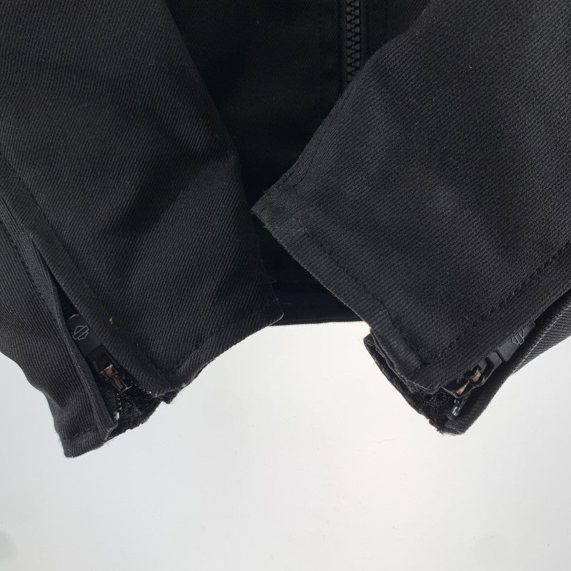 【中古品】【メンズ】 HARLEY DAVIDSON ハーレーダビッドソン RIDING JACKET BLACK ライディングジャケット ※スレあり 145-261005-io-12-fuzh サイズ：S カラー：ブラック 万代Net店
