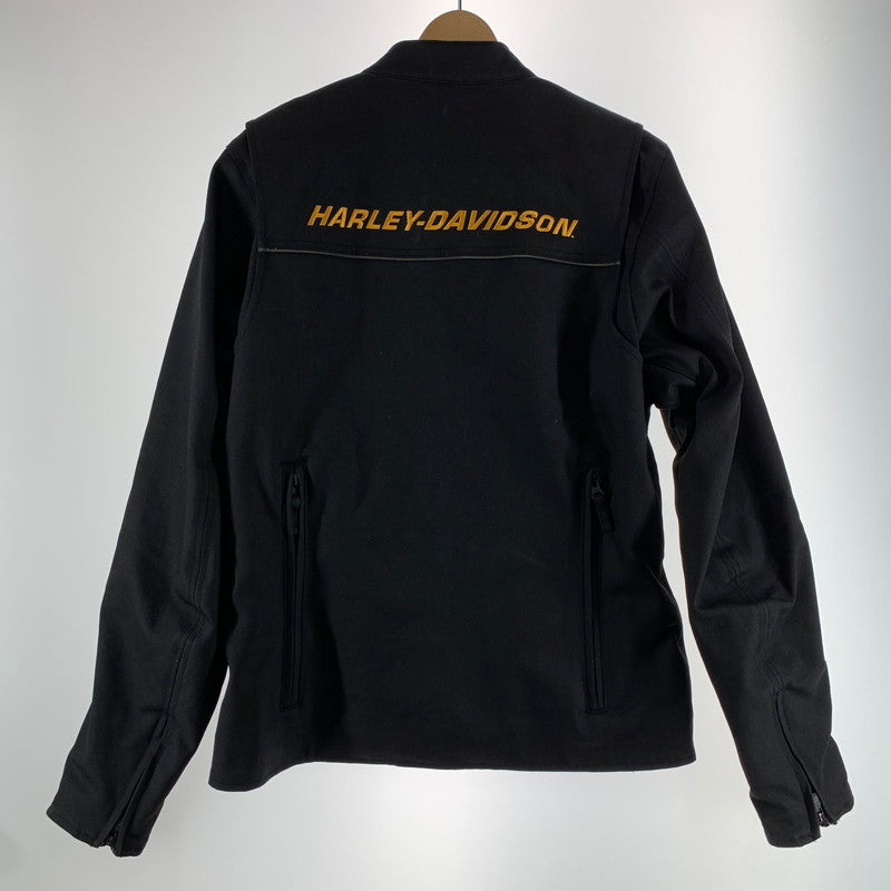 【中古品】【メンズ】 HARLEY DAVIDSON ハーレーダビッドソン RIDING JACKET BLACK ライディングジャケット ※スレあり 145-261005-io-12-fuzh サイズ：S カラー：ブラック 万代Net店