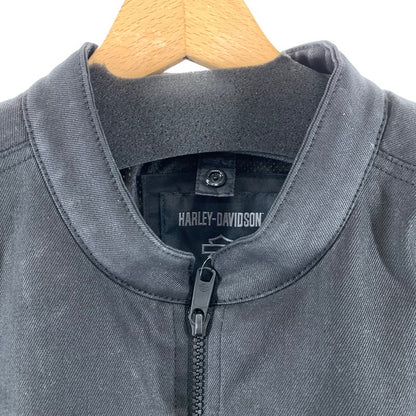 【中古品】【メンズ】 HARLEY DAVIDSON ハーレーダビッドソン RIDING JACKET BLACK ライディングジャケット ※スレあり 145-261005-io-12-fuzh サイズ：S カラー：ブラック 万代Net店