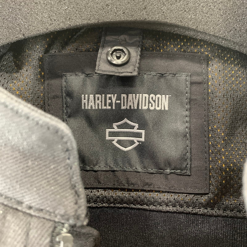 【中古品】【メンズ】 HARLEY DAVIDSON ハーレーダビッドソン RIDING JACKET BLACK ライディングジャケット ※スレあり 145-261005-io-12-fuzh サイズ：S カラー：ブラック 万代Net店