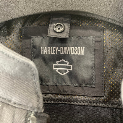 【中古品】【メンズ】 HARLEY DAVIDSON ハーレーダビッドソン RIDING JACKET BLACK ライディングジャケット ※スレあり 145-261005-io-12-fuzh サイズ：S カラー：ブラック 万代Net店