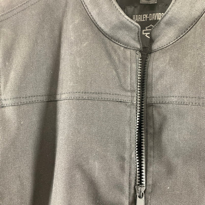 【中古品】【メンズ】 HARLEY DAVIDSON ハーレーダビッドソン RIDING JACKET BLACK ライディングジャケット ※スレあり 145-261005-io-12-fuzh サイズ：S カラー：ブラック 万代Net店