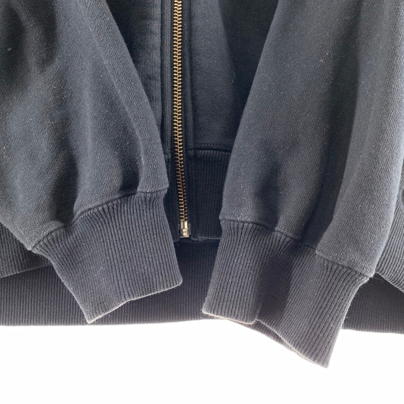 【中古品】【メンズ】 XLARGE エクストララージ 101233012008 BACKSIDE SLANTED OG ZIP HOODED SWEATSHIRT フーディー スウェットシャツ パーカー BLACK FULL ZIP 142-261005-io-16-fuzh サイズ：L カラー：ブラック 万代Net店