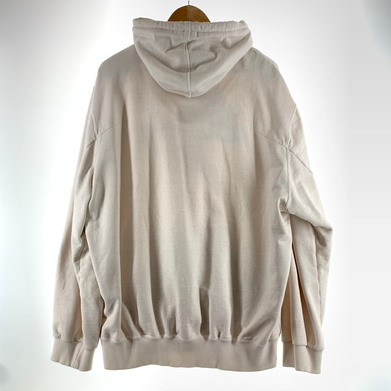【中古品】【メンズ】 DOUBLET×CONVERSE コンバース 25SS76CS388 ”JACK PURCELL ALLSTAR” EMBROIDERY HOODIE フーディー パーカー WHITE 140-261005-io-13-fuzh サイズ：L カラー：ホワイト 万代Net店